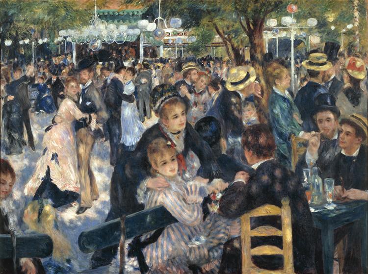 Baile en el Moulin de la Galette, 1876 - Pierre-Auguste Renoir