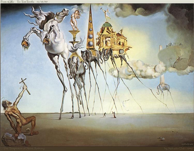 The Temptation of St. Anthony, Salvador Dalí.1946